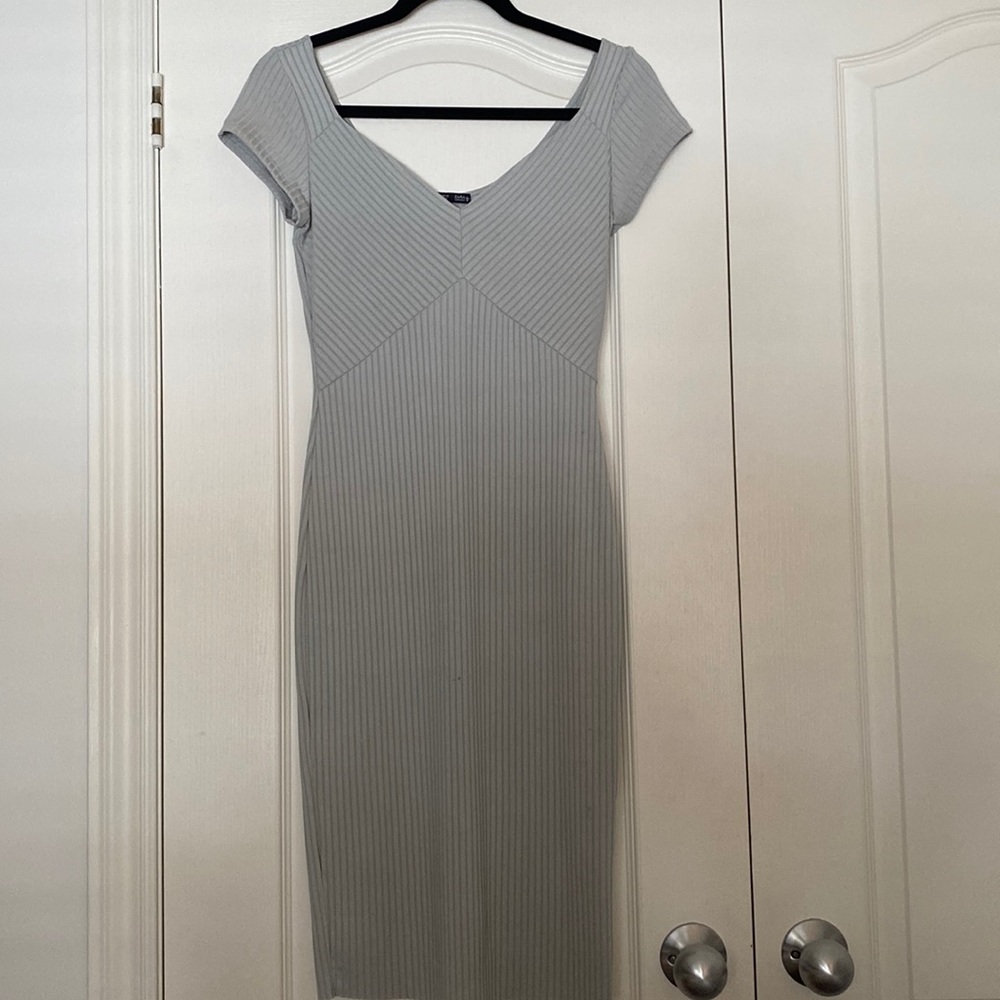 Silver Zara midi dress